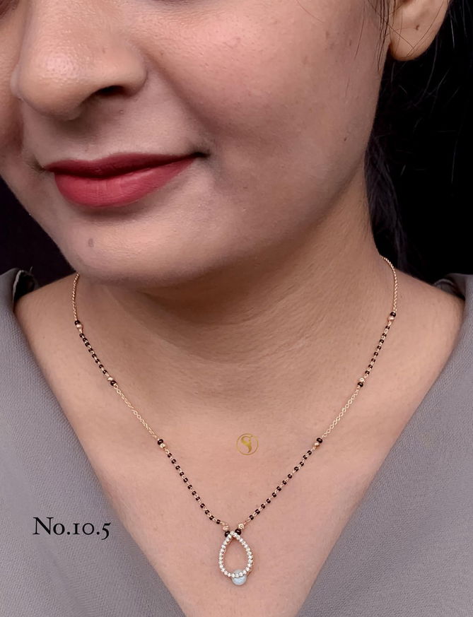 11 AD Diamond Designer Regular Wear Mangalsutra Manufacturers
